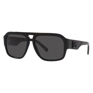 New Dolce & Gabbana Black Aviator DG4403 501/87 Sunglasses Women